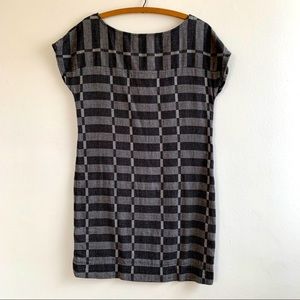 Lou and Grey short black patterned dress Small